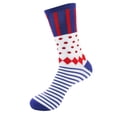 thumbnail image 1 of BambooMN Women's Colorful Bamboo Rayon Polka Dot Stripe Socks - Color 3 - Size 4-9 - 1 Pair, 1 of 4