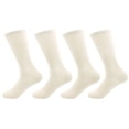 thumbnail image 1 of BambooMN - Women's Rayon from Bamboo Fiber Socks - Beige - 4prs, 1 of 1