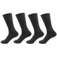 thumbnail image 1 of BambooMN - Women's Rayon from Bamboo Fiber Socks - Charcoal - 4prs, 1 of 1
