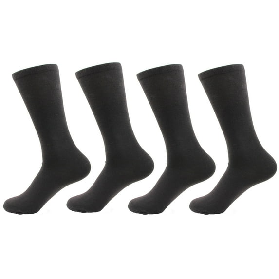 BambooMN - Women's Rayon from Bamboo Fiber Socks - Charcoal - 4prs