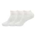thumbnail image 1 of BambooMN Women's Fuzzy Aloe Infused Soft Nylon Spa Socks - Solid White - Regular - 3 Pairs, 1 of 4