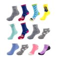 thumbnail image 1 of BambooMN Women's Super Soft Warm Cozy Fuzzy Slipper Socks Assortment O2-12 Pair Value Pack, 1 of 2