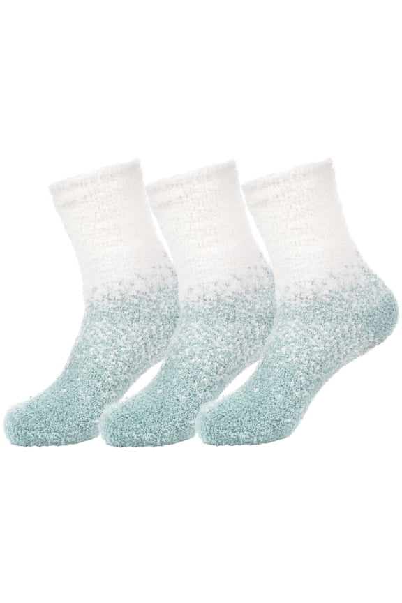 XL Fuzzy Gradient Socks - 01 Fair Skies - 3 prs