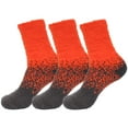 thumbnail image 1 of BambooMN XL Fuzzy Gradient Socks - 06 Camptire - 3 prs, 1 of 5