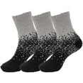 thumbnail image 1 of BambooMN XL Fuzzy Gradient Socks - 07 Witches Brew - 3 prs, 1 of 5