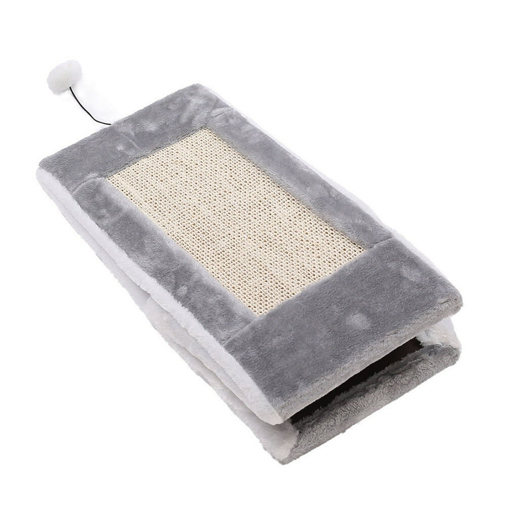 Bamboohart Premium Cat Cave Bed and Scratching Post Lining and Double ...