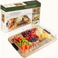 thumbnail image 1 of Bamboohomie Reversible Charcuterie Board with Lid, Rectangle 15.5" x 11.5, 1 of 4