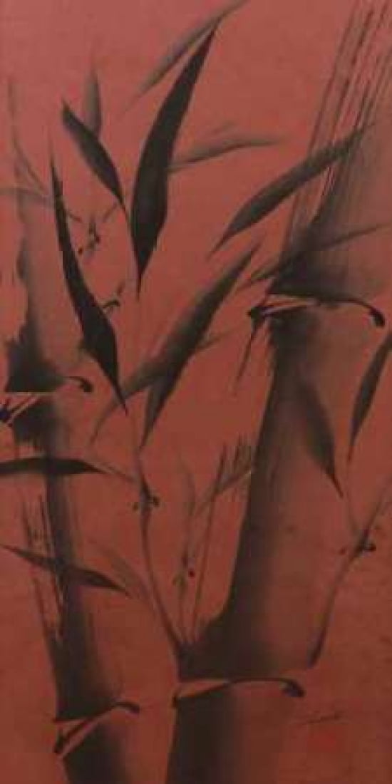 Bamboos Calm Canvas Art - Katsumi Sugita (10 x 20)
