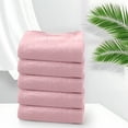 thumbnail image 1 of Bamboos Fiber Towels - Bath Towels 11.81 x23.62 Inches, 100% Cotton, Face Wash Bath Towel - Larger & Lighter Weight, Quicker to Dry, Super Soft and Absorbent, Perfect for Bathroom,Pink, 1 of 5