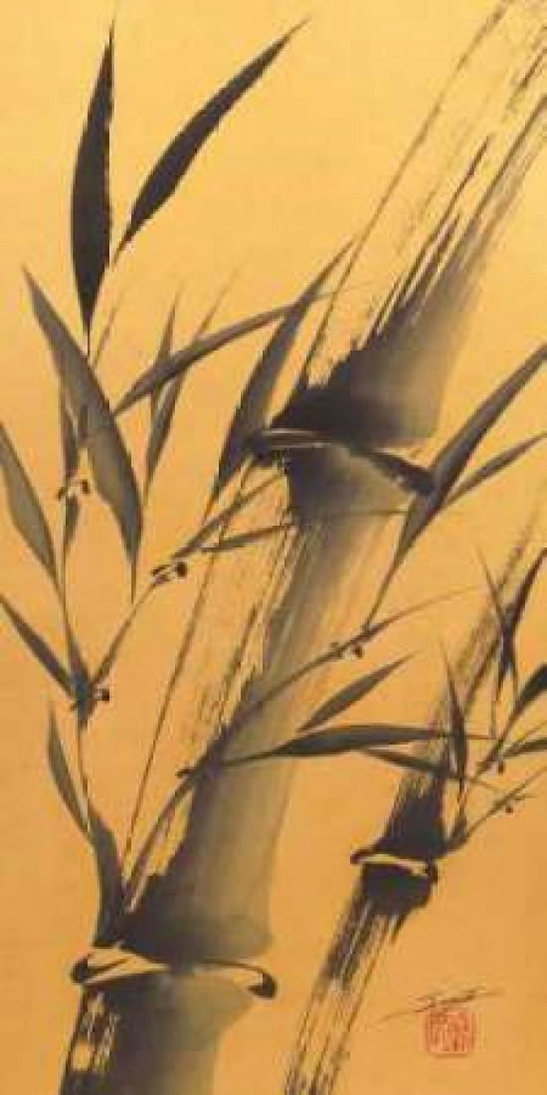 Bamboos Strength Canvas Art - Katsumi Sugita (24 x 48)