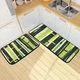 thumbnail image 1 of Bamboos Stripe Kitchen Mats Non Slip Standing Desk Mat Runner Rug Washable Kitchen Rugs for Floor 2PCS, 1 of 7