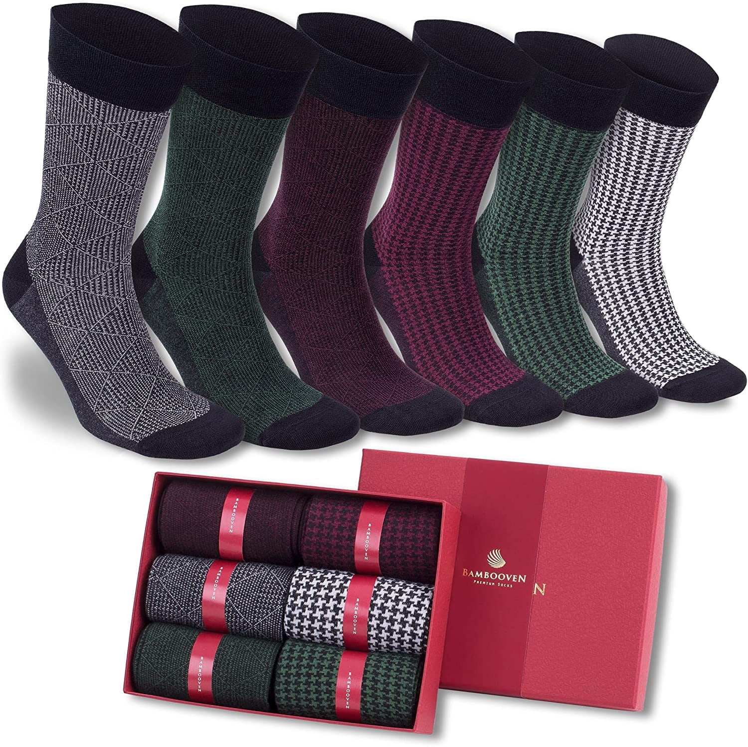 Men’s Bamboo Dress & Trouser Socks 12-Pack - 400-402