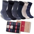 thumbnail image 1 of Bambooven Men’s Bamboo Dress and Trouser Socks 6 Pairs- 594, 1 of 6