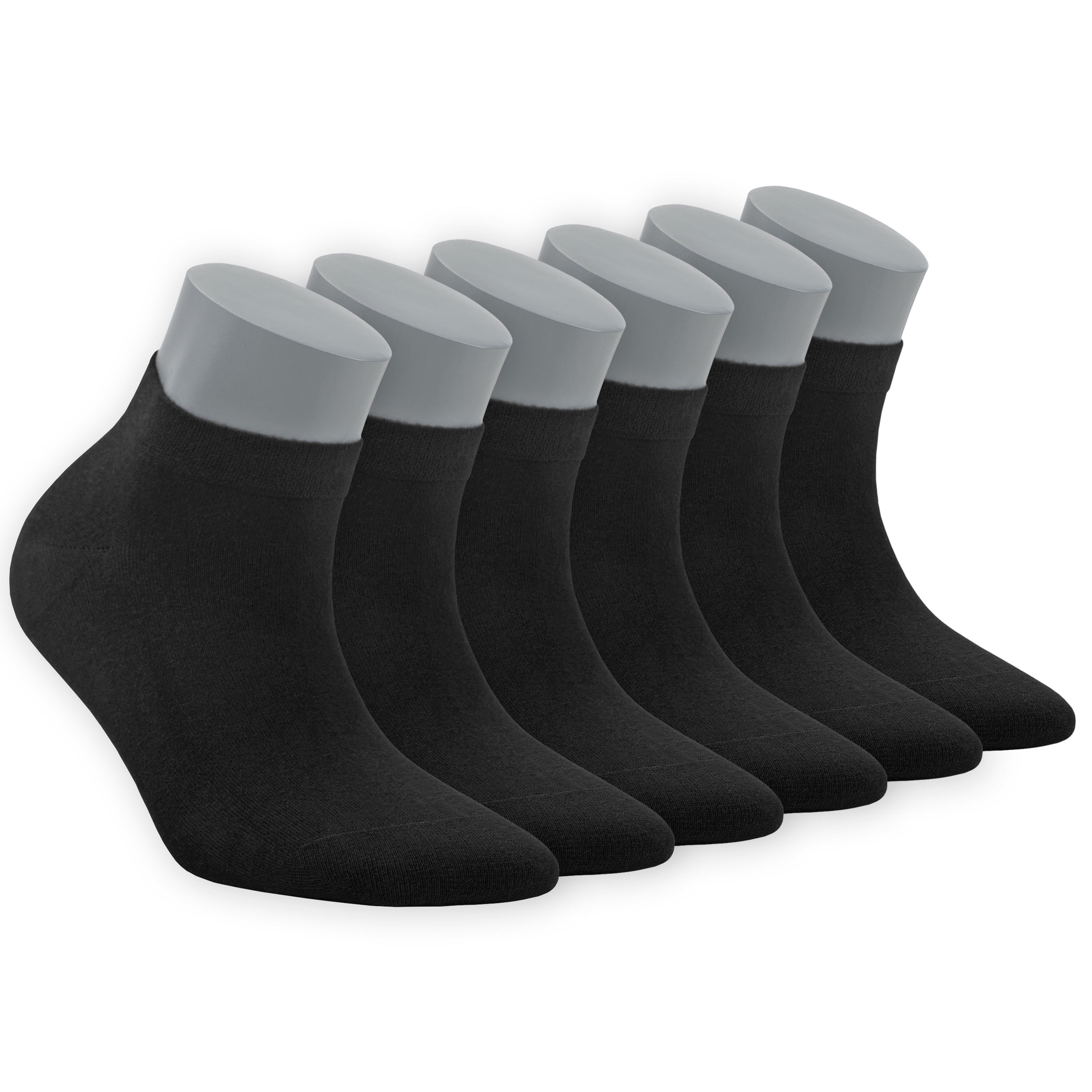 Bambooven Women's Bamboo Ankle Socks -Odor Free & Breathable, 8 pairs, Size: 6-9