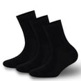 thumbnail image 1 of Bambooven Bamboo Crew Socks for Women, Odor-Free, 3 Pairs, 1 of 5