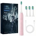 thumbnail image 1 of GUFICLE Sonic Electric Toothbrush with 4 Brush Heads & Type-C Charging 70-Day Battery Ultra Quiet Smart Timer IPX7 Waterproof, Pink, 1 of 6