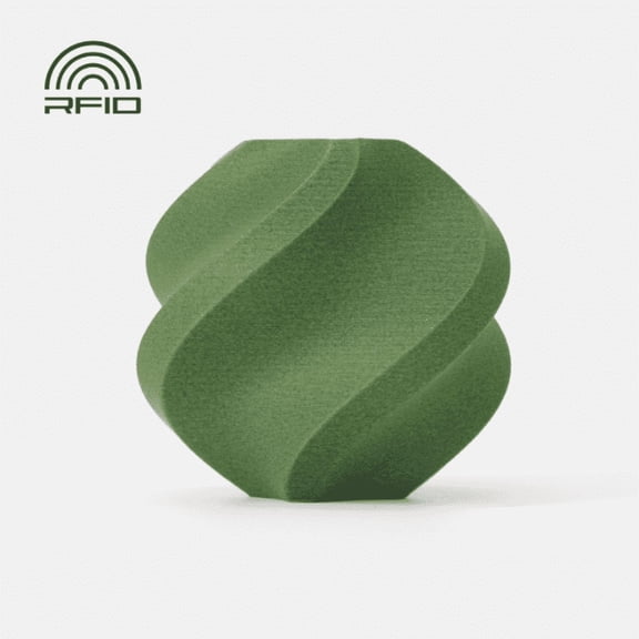 Bambu Lab 3D Printer Filament PLA-CF-Matcha Green-Filament with spool