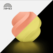 Bambu Lab 3D Printer Filament PLA Glow-Glow Orange-Filament with spool