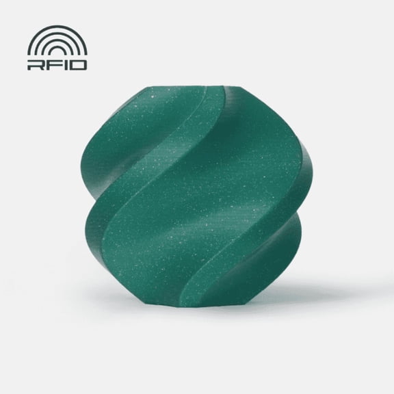 Bambu Lab 3D Printer Filament PLA Sparkle-Alpine Green Sparkle-Filament with spool