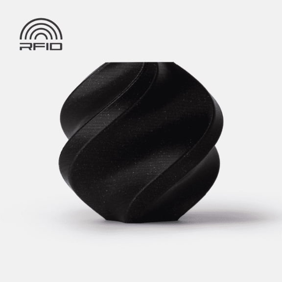 Bambu Lab 3D Printer Filament PLA Sparkle-Onyx Black Sparkle-Filament with spool