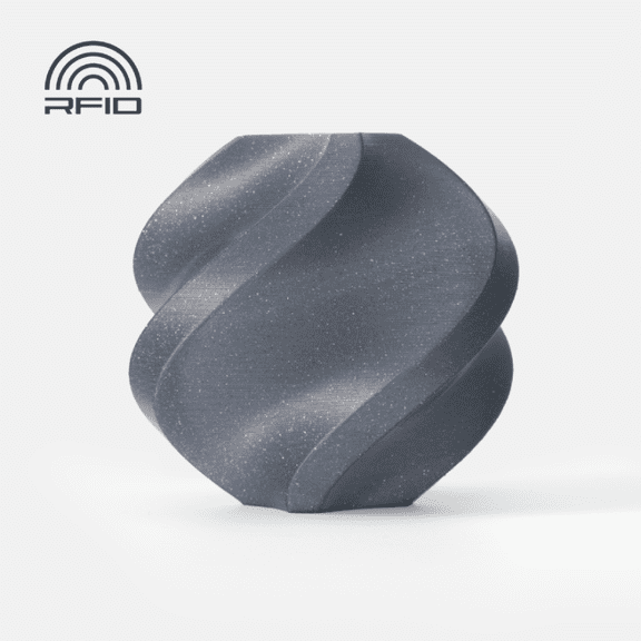 Bambu Lab 3D Printer Filament PLA Sparkle-Slate Gray Sparkle-Filament with spool