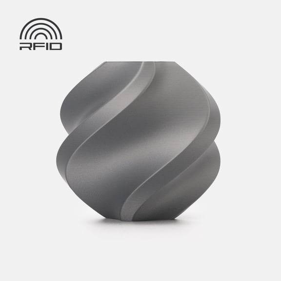 Bambu Lab 3D Printer Filament PLA Tough+-Silver-Filament with spool
