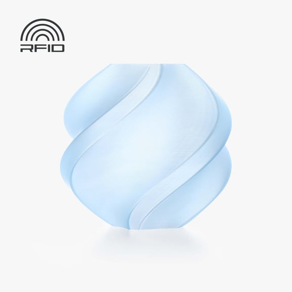 Bambu Lab 3D Printer Filament PLA Translucent - Ice Blue-Filament with spool