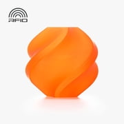 Bambu Lab 3D Printer Filament PLA Translucent-Orange-Filament with spool