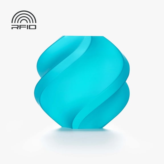 Bambu Lab 3D Printer Filament PLA Translucent - Teal-Filament with spool