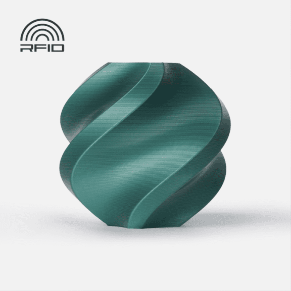 Bambu Lab Filament Carft 3D Printer PLA Metal-Oxide Green Metallic-Filament with spool