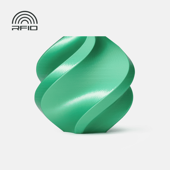 Bambu Lab Filament Carft 3D Printer PLA Silk-Green-Filament with spool