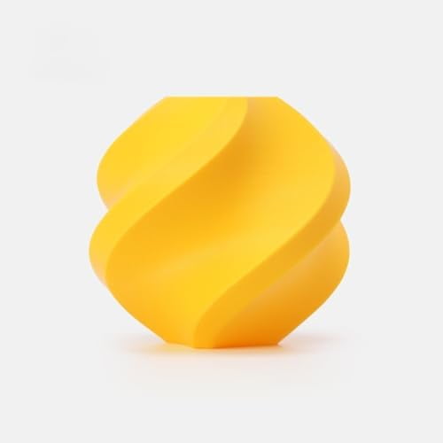 Bambu Lab PLA Filament Matte 3D Printer Filament 1.75mm PLA 1kg High Tenacity Eco Friendly - Sunflower Yellow (10402) - Spool$$Art & Craft