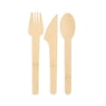 thumbnail image 1 of Bambu Utensils 24 pack Bamboo Fork Spoon Knife, 1 of 1