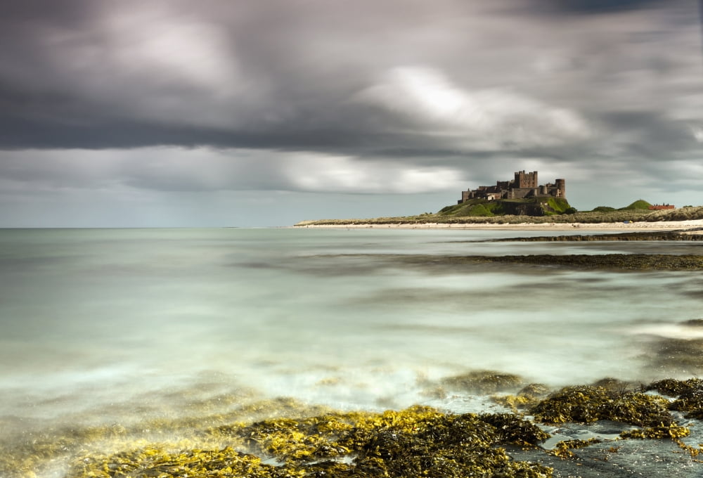 Bamburgh Castle Bamburgh Northumberland England Canvas Art - John Short Design Pics (18 x 12)