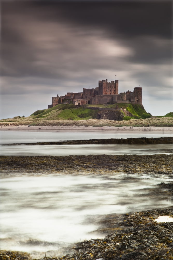 Bamburgh Castle Bamburgh Northumberland England Canvas Art - John Short Design Pics (24 x 38)