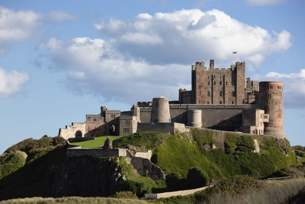 Bamburgh Castle Bamburgh Northumberland England Canvas Art - John Short Design Pics (38 x 24)