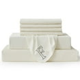 thumbnail image 1 of Bambusa Sheets| 7-Pcs Ultra Soft & Cooling | 100% Bamboo Viscose|Easy Bedmaking | Labeled for Convenience|Perfect For All Ages (F=Full-Ivory), 1 of 7