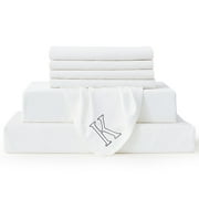 Bambusa Sheets|Cooling & Soft| Quickly Match Size & Direction|Lower Stress, Relax The Body|K=King (White)