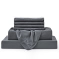 thumbnail image 1 of Bambusa Sheets|Kind-To-Skin, Soft & Cooling| Match Size & Direction|Perfect For Everyone| K=King(Grey), 1 of 8