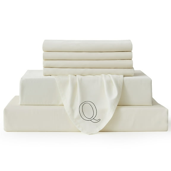 Bambusa Sheets| Silky, Soft & Functional for All Ages | Match Size & Direction | Ultimate Sleep-Q=Queen(Ivory)