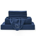 thumbnail image 1 of Bambusa Sheets|Soft, Cooling Bamboo Viscose Bedding| Relax The Body For a Great Night's Sleep| Gentle on All Ages:(Q=Queen-Navy Blue), 1 of 8