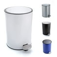 thumbnail image 1 of Bamodi Mini Step Trash Can 0.8 Gallons White - Soft-Closing System - Small Lidded Trash - Removable Inner Bucket, 1 of 9