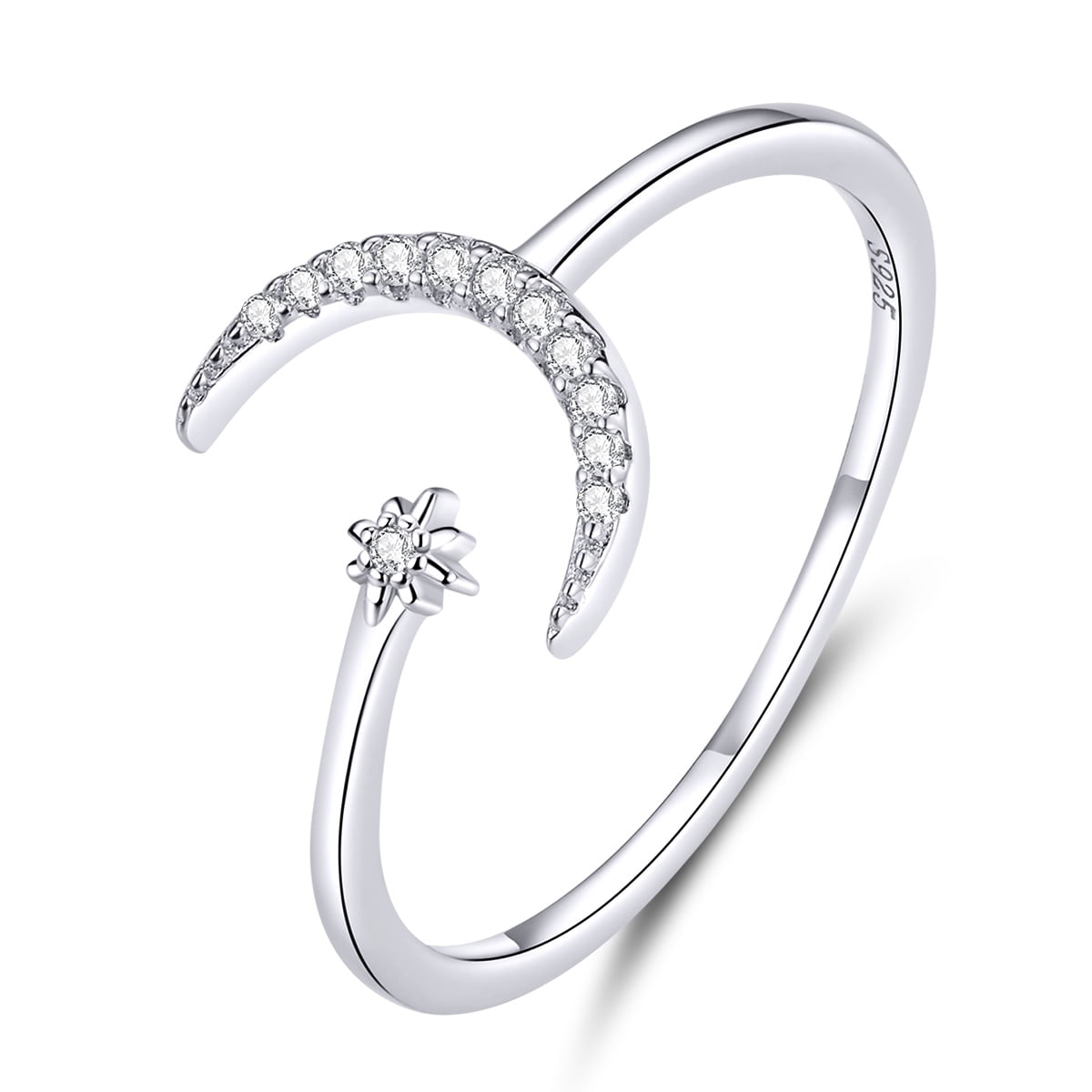 6PCS Simple Adjustable Rings Set Arrow Love Knot Wave Rings for