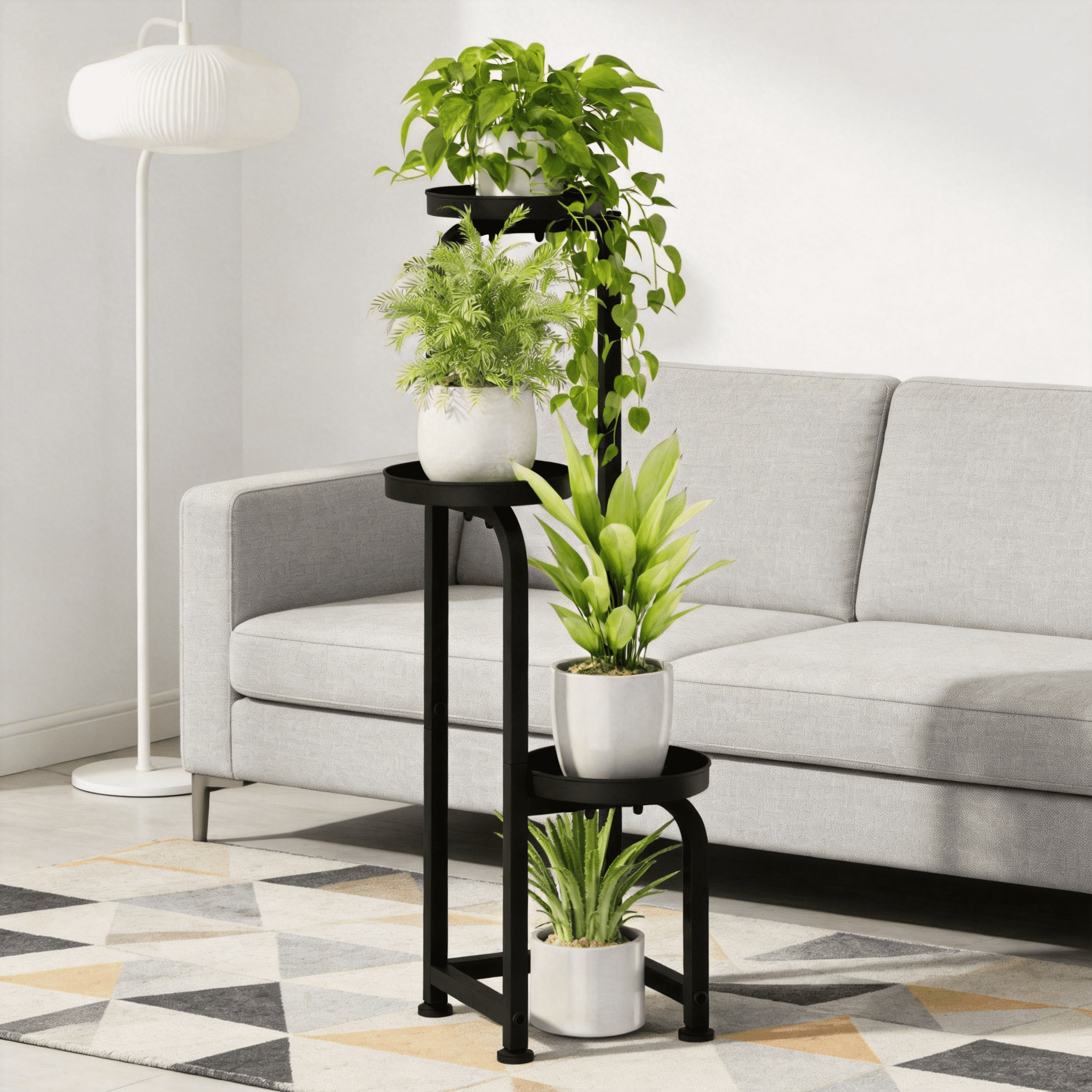 63''H Plant Stand Indoor Tall Plant Stands Outdoor with 7 Tiers