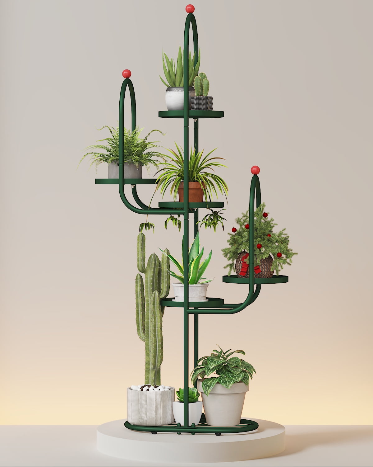 "Bamworld 6 Pack Plant Support Stakes, Metal Garden Stakes for Tomatoes ...