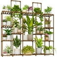 thumbnail image 1 of Bamworld Large Plant Stand Indoor Outdoor Plant Shelves Indoor Plant Holder for Living Room Outdoor Plant Rack Indoor Multiple Plants Patio Balcony Garden, 1 of 7