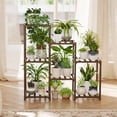 thumbnail image 1 of Bamworld Plant Stand Indoor Plant Shelf Outdoor Wood Plant Rack for Multiple Plants 3 Tiers Ladder Plant Holder for Living Room Patio Boho Home Decor for Gardening, 1 of 8