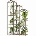 thumbnail image 1 of Bamworld Plant Stand Outdoor Hanging Plant Shelf Indoor Tall Corner Plant Holder Ladder Plant Decor for Multiple Plants, 1 of 5