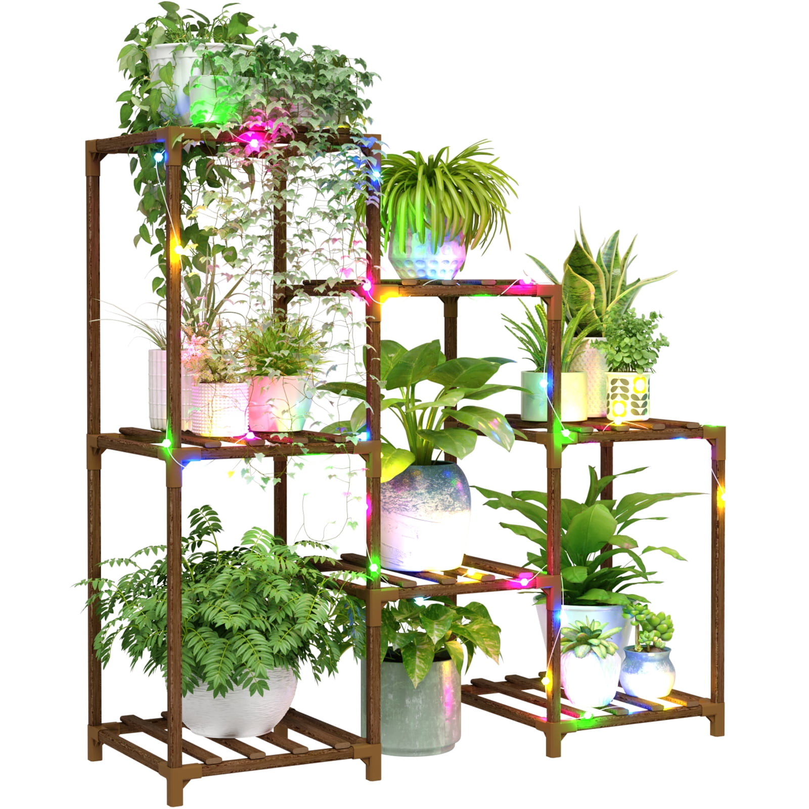 Plant stand with lights