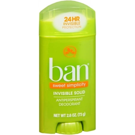 Ban Anti-Perspirant Deodorant Invisible Solid, Sweet Surrender 2.60 oz